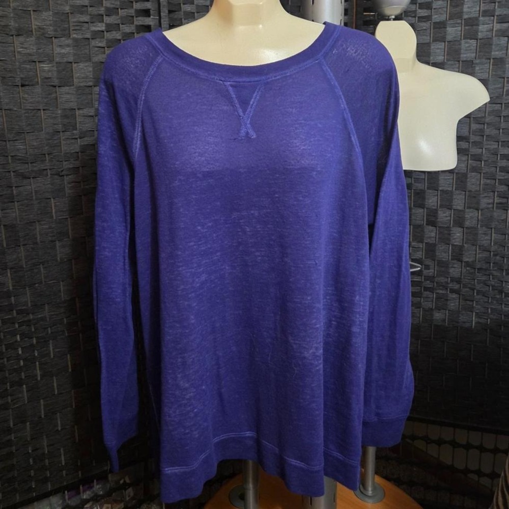 Lightweight Caslon Purple Long Sleeve Shirt – Size 1